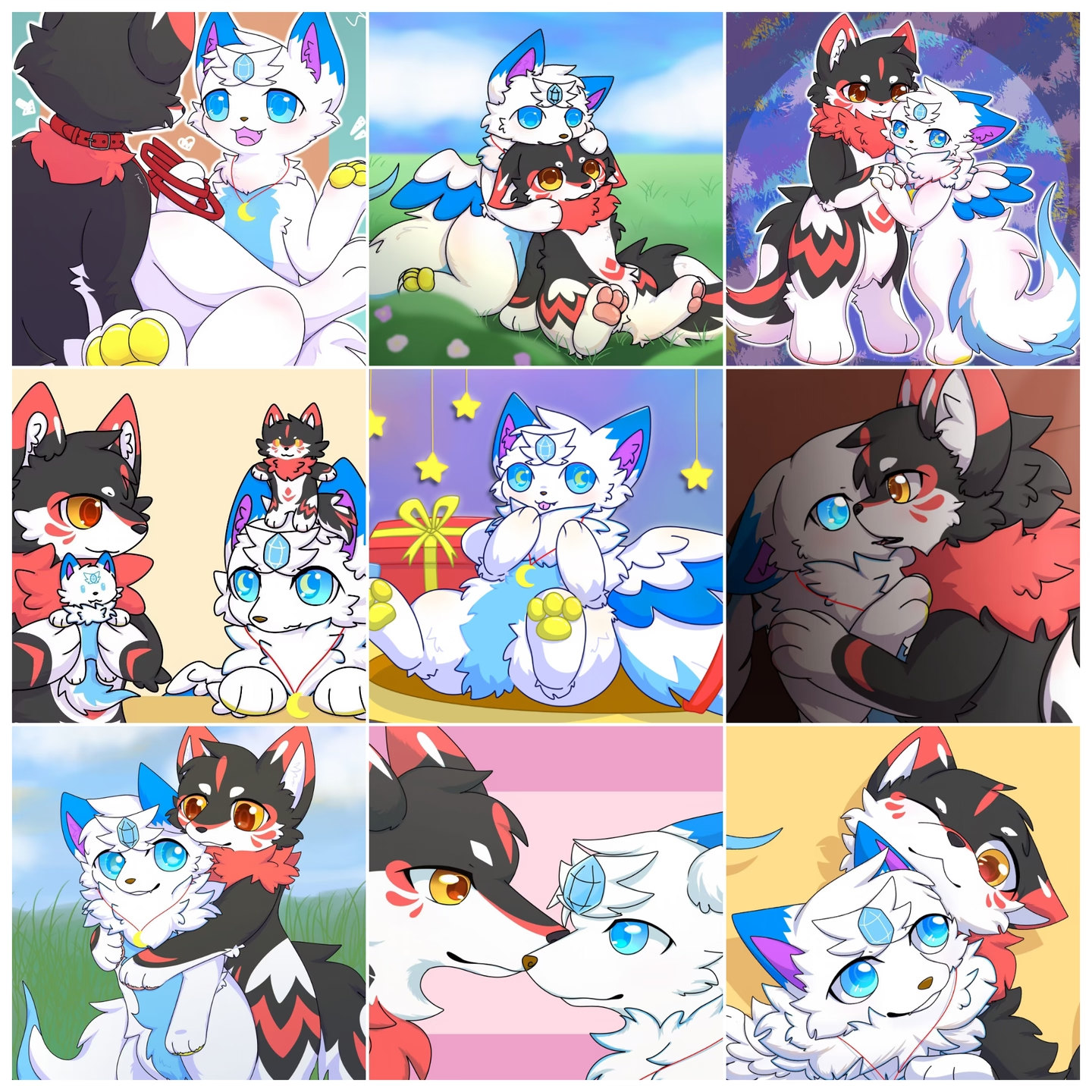 右划看小情侣线上/线下贴贴～-Furry百科