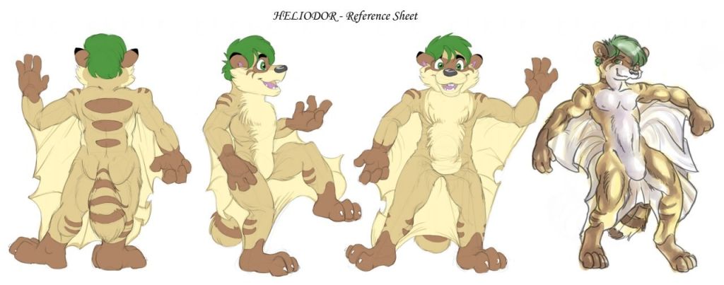 兽设参考图（角色设定表）示例